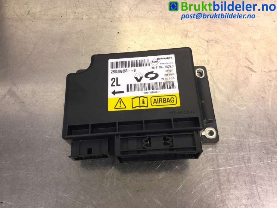 Airbag elektronikk til Renault Fluence Z.E, 2011-2014  (RENAULT|285589985R)