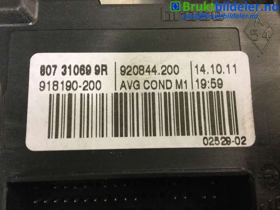 Ruteheis venstre foran til Renault Fluence Z.E 2011-2014  (RENAULT|807310699R|0 130 822 479|918190-200)