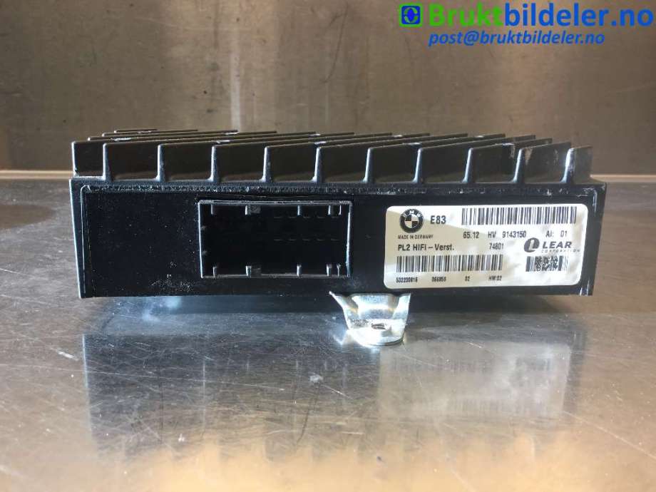 Bilstereo forsterker til BMW X3 2007-2010 (Fase 2) (E83) (E83) (BMW|6512 9 143 150|)