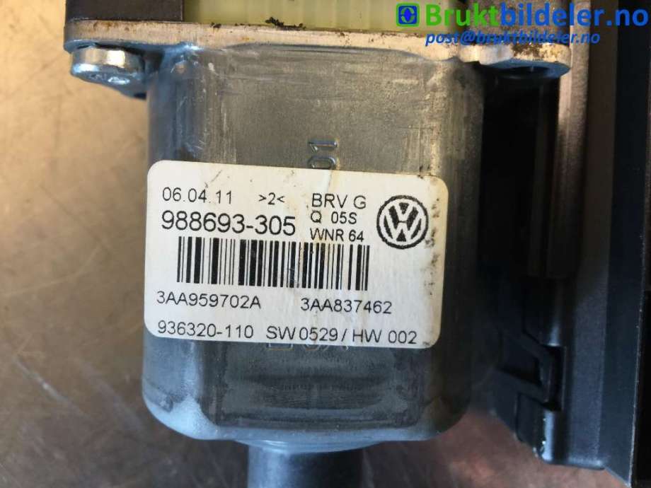 Ruteheis høyre foran til VW Passat 2011-2015 (B7) (B7) (VOLKSWAGEN|3C0 959 792 C|988693-305|3AA 959 702 A)