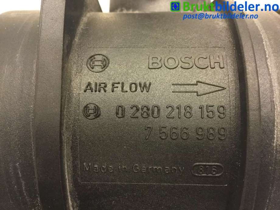 Luftmengde/luftmassemåler til BMW 3-Serie 2005-2011 (E90/E91/E92/E93) (E90/E91/E92/E93) (BMW|7 566 989|0 280 218 159|)