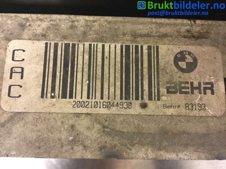 Intercooler til BMW X5 2000-2006 (E53) (E53) (BMW||83193)