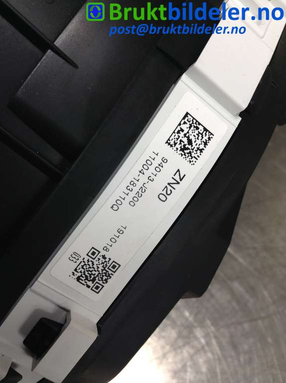 Instrumentpanel til Kia e-Soul 2019-->> (Type III)  (KIA|94013-J2200|11004-183110Q|)