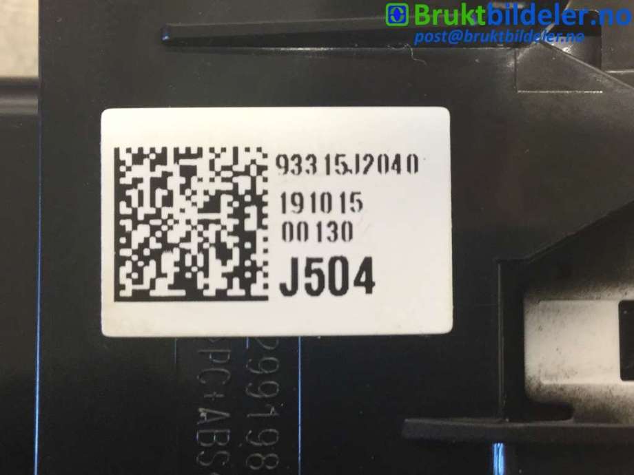 Bryter setevarme til Kia e-Soul 2019-->> (Type III)  (KIA|93315-J2040|)
