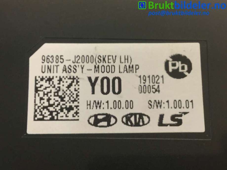 Styreenhet diverse til Kia e-Soul 2019-->> (Type III)  (KIA|96385-J2000|)