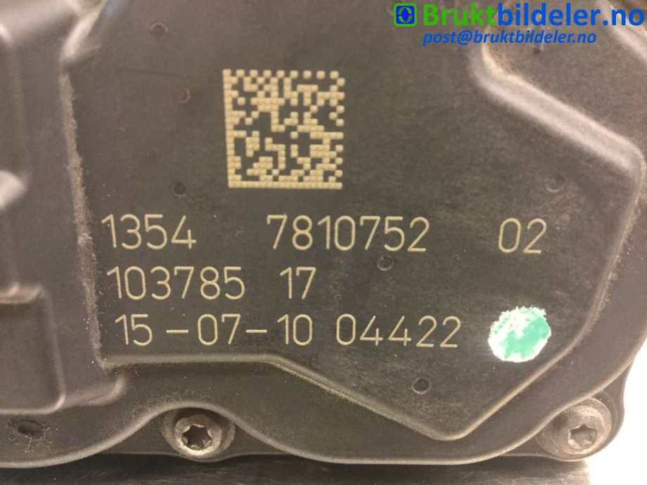 Spjeldhus til BMW X3 2010-2017 (F25) (F25) (BMW|1354 7 810 752|)