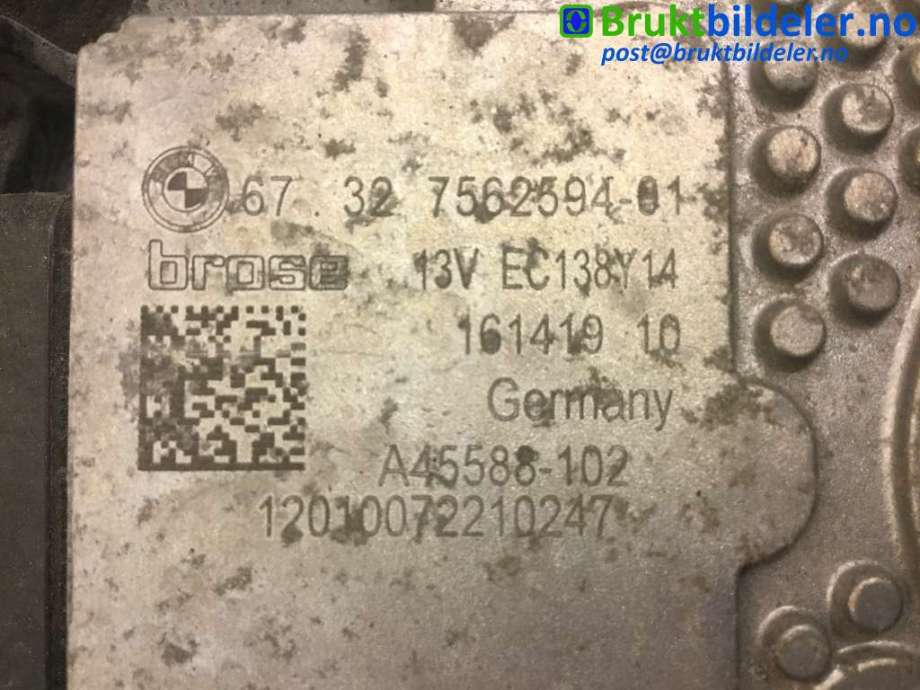 Kjølevifte til BMW X3 2010-2017 (F25) (F25) (BMW|67 32 7 562 594||17 42 7 601 176)