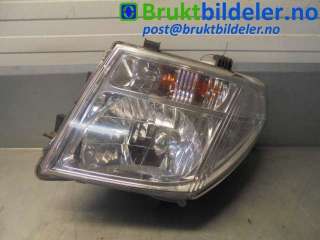 Frontlykt venstre halogen til Nissan Navara, 2005-2010 (Fase 1) (D40) (D40) (NISSAN|26060-EB30C)