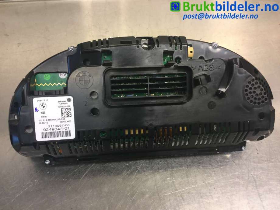 Instrumentpanel til BMW X3 2010-2017 (F25) (F25) (BMW|9 249 344|2119957-06|)