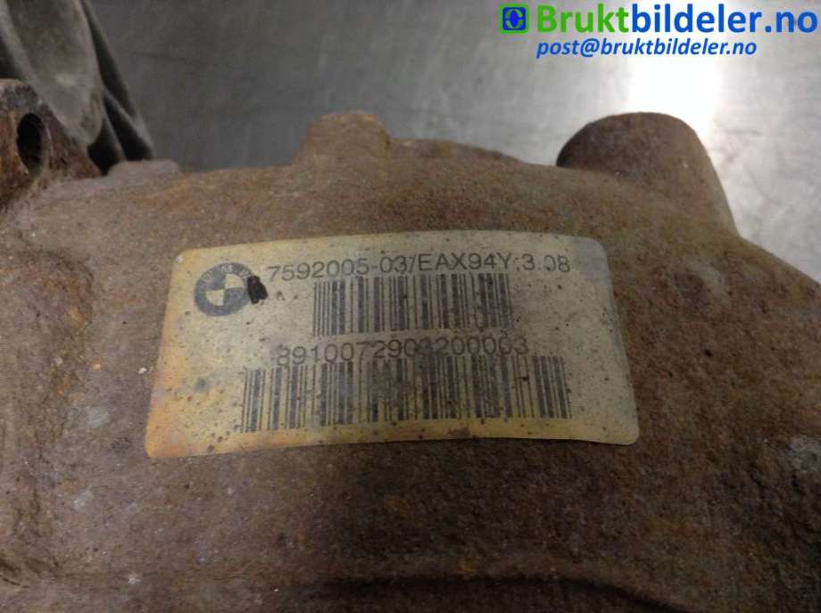 Kardang klokke bak til BMW X3 2010-2017 (F25) (F25) (BMW|7 592 005-03|EAX94Y|)