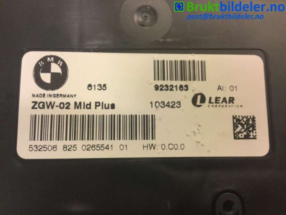 Styreenhet diverse til BMW X3 2010-2017 (F25) (F25) (BMW|6135 9 232 163|)
