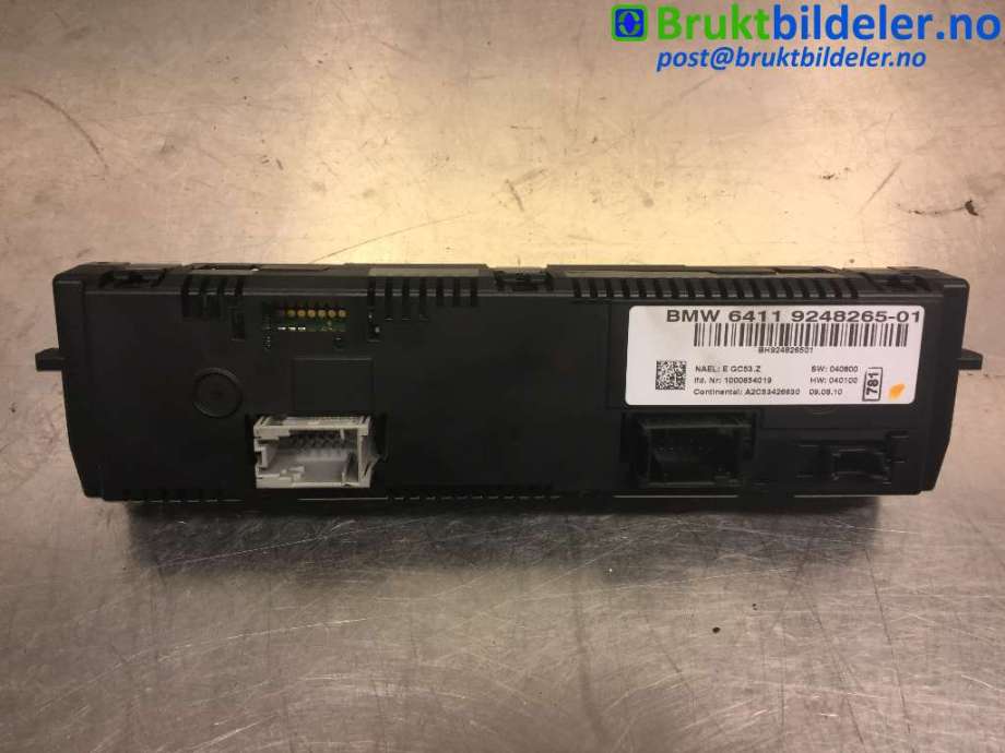 Varmeapparat betjening til BMW X3 2010-2017 (F25) (F25) (BMW|6411 9 248 265|A2C53426630|)