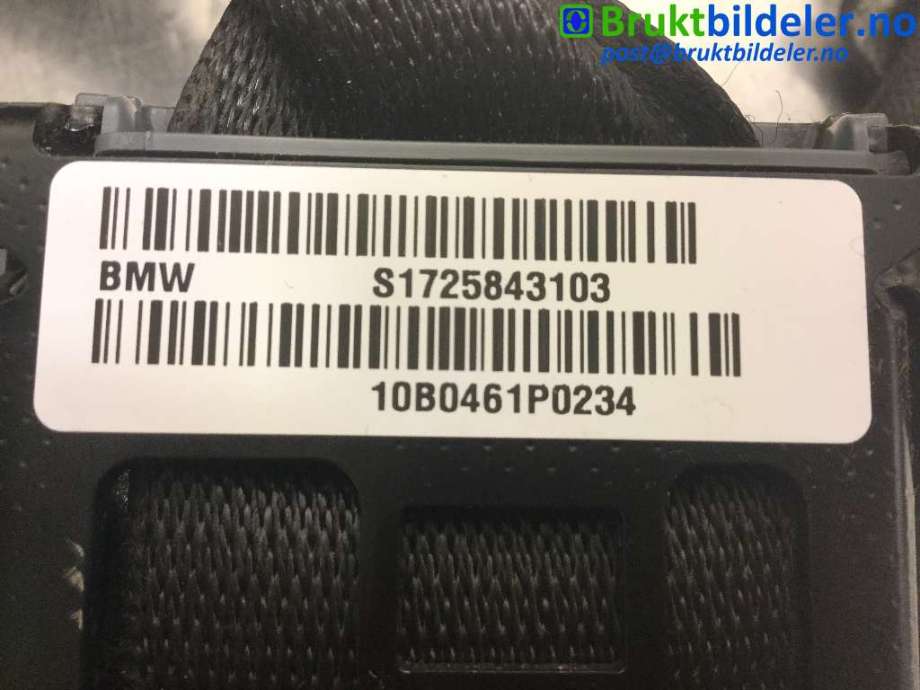 Sikkerhetsbelte foran venstre til BMW X3 2010-2017 (F25) (F25) (BMW|S1725843103||0713D6X1QR)