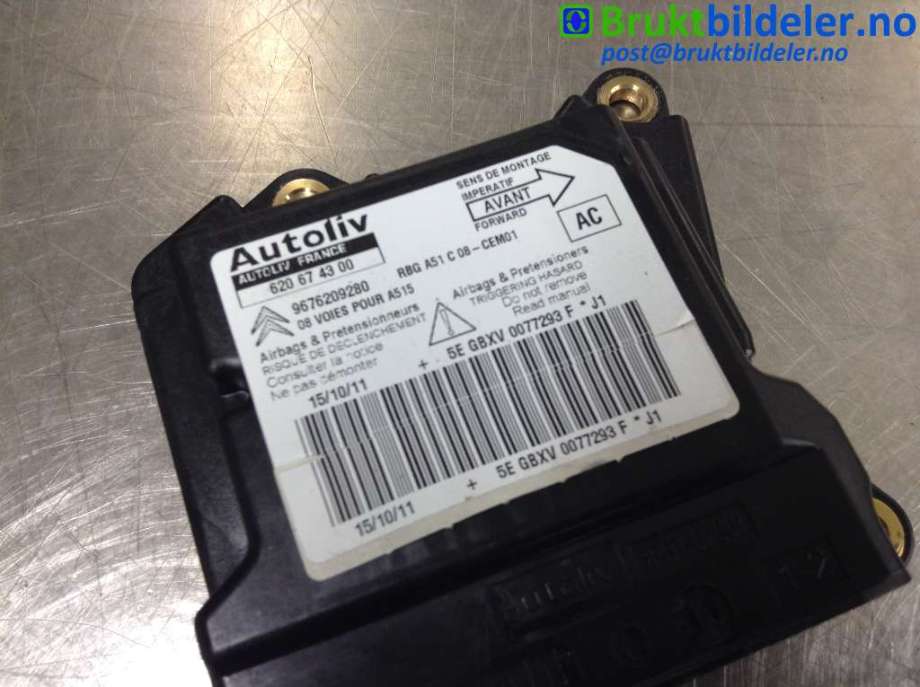 Airbag elektronikk til Citroën DS3 2010-2019 (CITROEN|9676209280|620674300|)