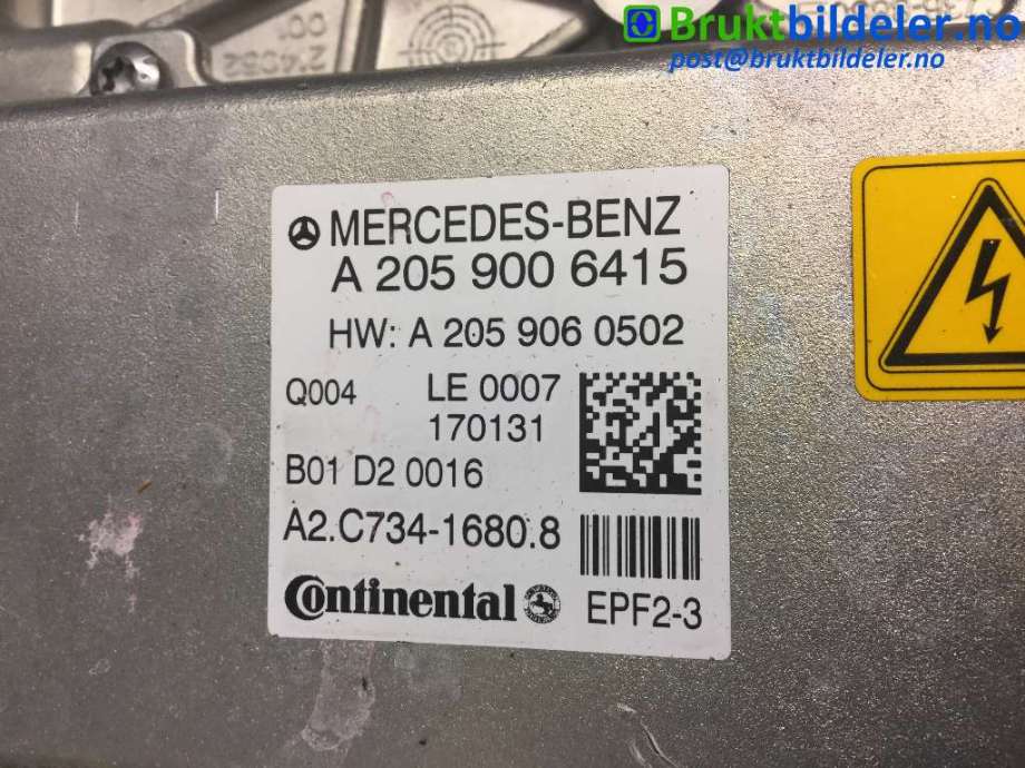 Inverter hybrid til Mercedes C-Klasse 2014-2018 (Fase 1) (W205) (W205) (MERCEDES|A 205 900 64 15|A2C73416808|A 205 540 32 29)