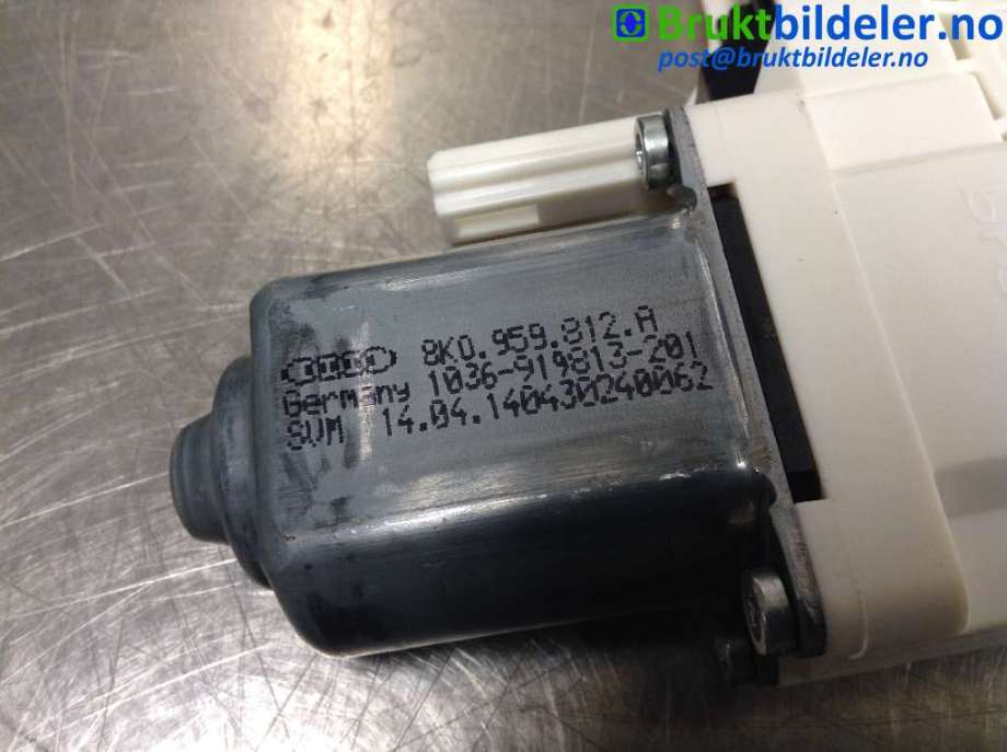Ruteheis venstre bak til Audi A1 2010-2014 (Type I, Fase 1)  (AUDI|8K0 959 812 A|1036-919813-201|)
