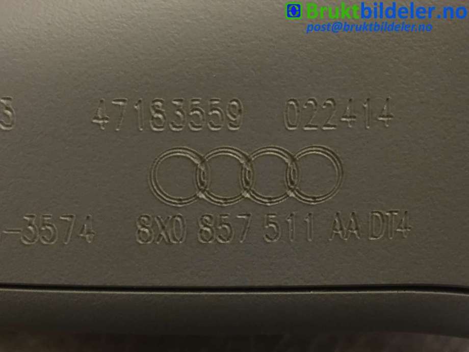 Speil innvendig til Audi A1 2010-2014 (Type I, Fase 1)  (AUDI|8X0 857 511 AA|)