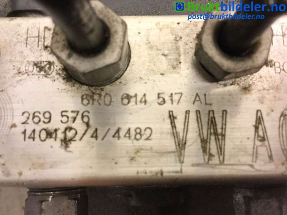 ABS sentral til Audi A1 2010-2014 (Type I, Fase 1)  (AUDI|6R0 614 517 AL|0 265 242 335|6R0 907 379 BA)