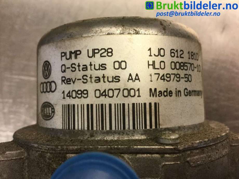 Vakuumpumpe til Audi A1 2010-2014 (Type I, Fase 1)  (AUDI|1J0 612 181 D|174979-50|)