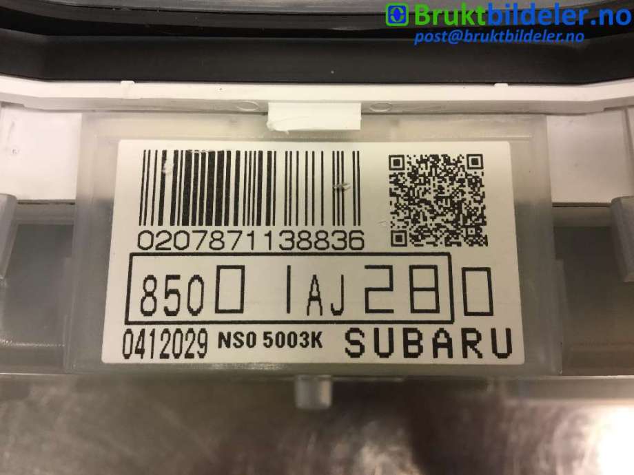 Instrumentpanel til Subaru Outback 2009-2014 (Type IV) (SUBARU|85023AJ380||85001AJ280)
