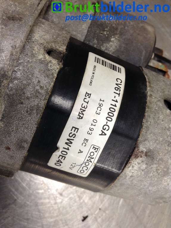 Starter til Ford Focus 2011-2014 (Type III, Fase 1)  (FORD|CV6T-11000-GA|ESW10E40|)