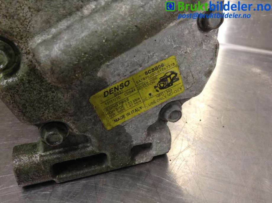 Aircondition kompressor til Fiat 500 2008-2020  (FIAT||SCSB06)