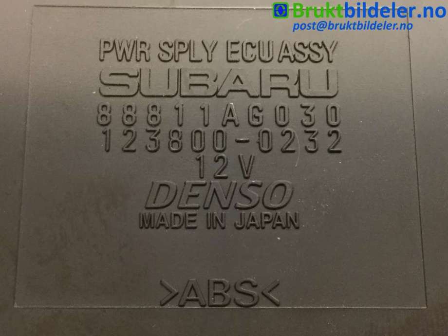 Styreenhet diverse til Subaru Forester 2008-2013 (Type III)  (SUBARU|88811AG030|123800-0232|)
