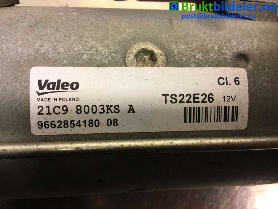 Starter diesel til Peugeot Partner 2019-->> (Type III)  (PEUGEOT|96 628 541 80|TS22E26|)