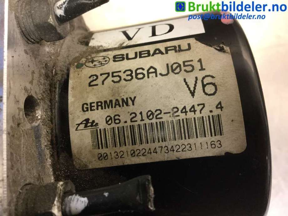 ABS sentral til Subaru Outback 2009-2014 (Type IV)  (SUBARU|27536AJ051|06.2102-2447.4|)