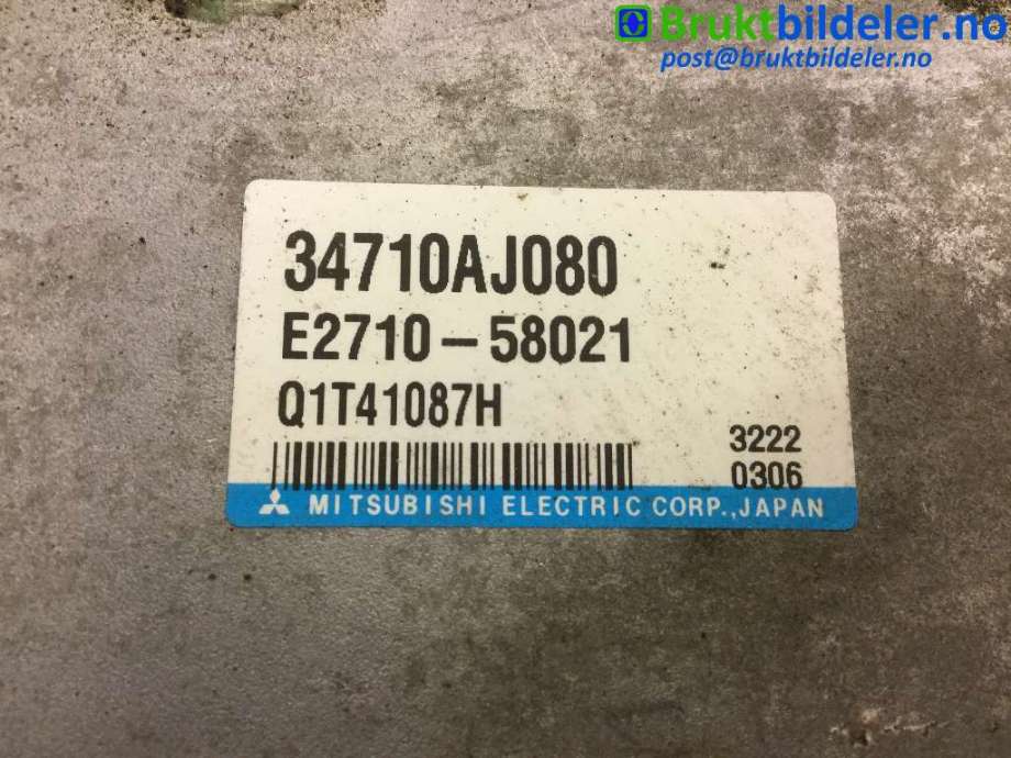 Styreenhet servo til Subaru Outback 2009-2014 (Type IV) (SUBARU|34710AJ080|E2710-58021|)