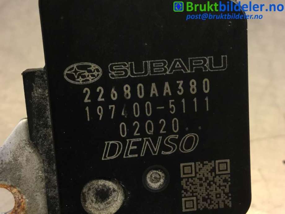Luftmengde/luftmassemåler til Subaru Outback 2009-2014 (Type IV)  (SUBARU|22680AA380|197400-5111|)