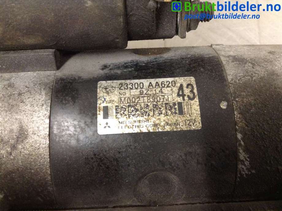 Starter diesel til Subaru Forester 2008-2013 (Type III)  (SUBARU|2330AA620|M002T89071|)
