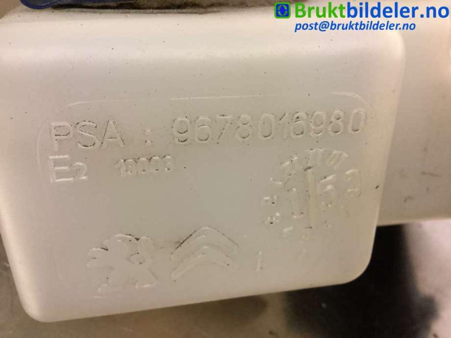 Spylertank til Peugeot 308 2013-2021 (Type II)  (PEUGEOT|98 019 402 80||96 780 169 80)