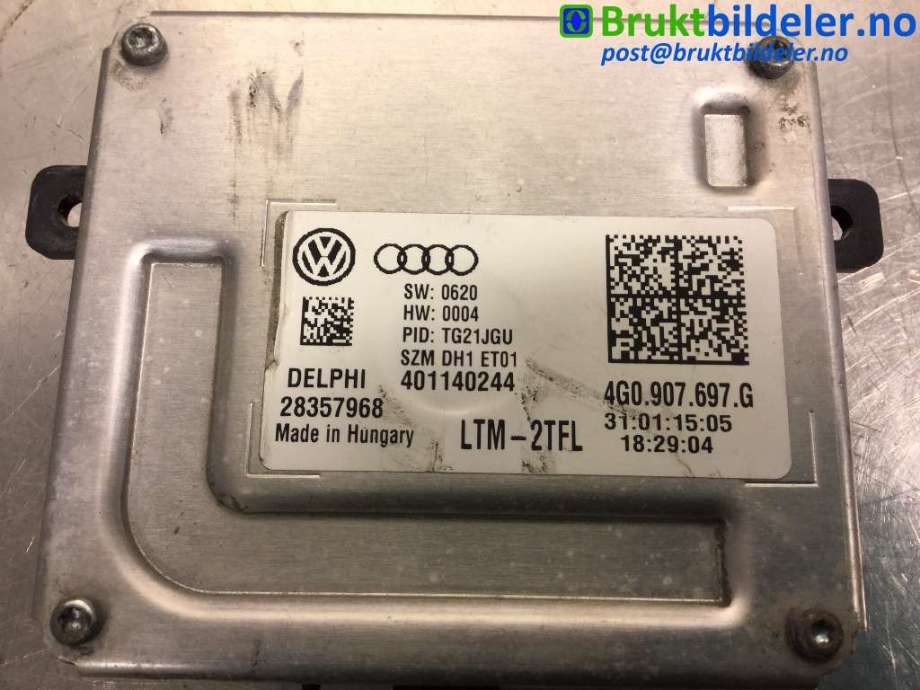 Styreenhet xenon/ballast til VW Transporter / Caravelle 2009-2015 (Fase 2) (T5) (T5) (VOLKSWAGEN|4G0.907.697.G|)