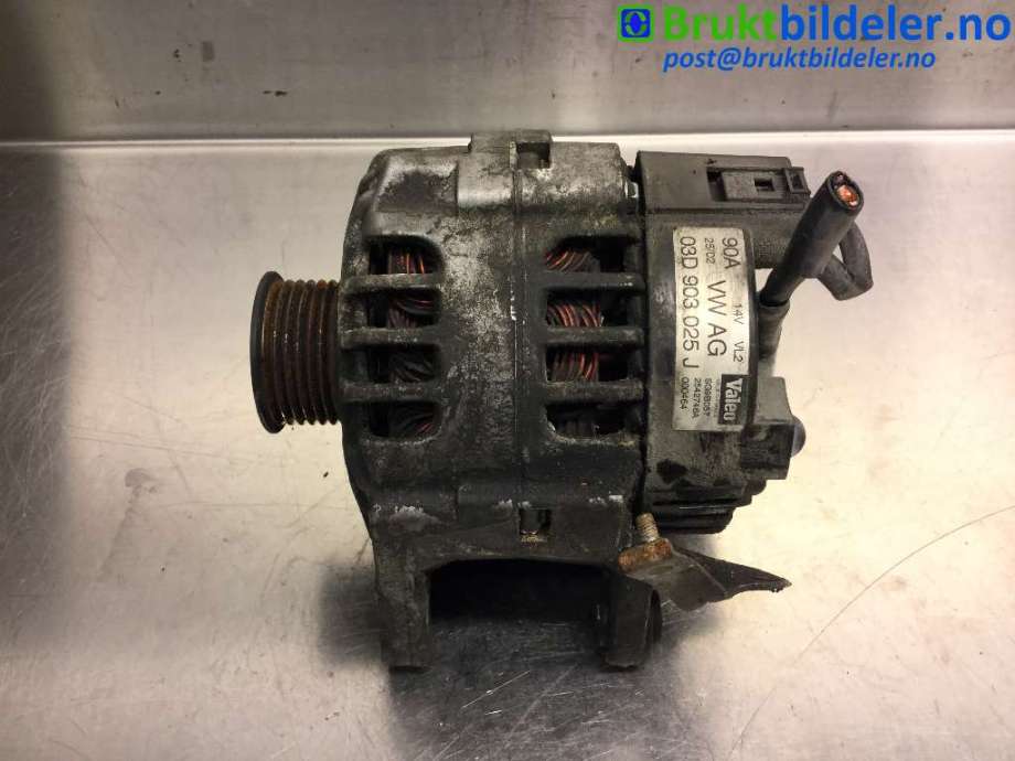 Dynamo til VW Polo 2002-2005 (Type IV, Fase 1)  (VOLKSWAGEN|03D 903 025 J|2542746A|SG9B057)