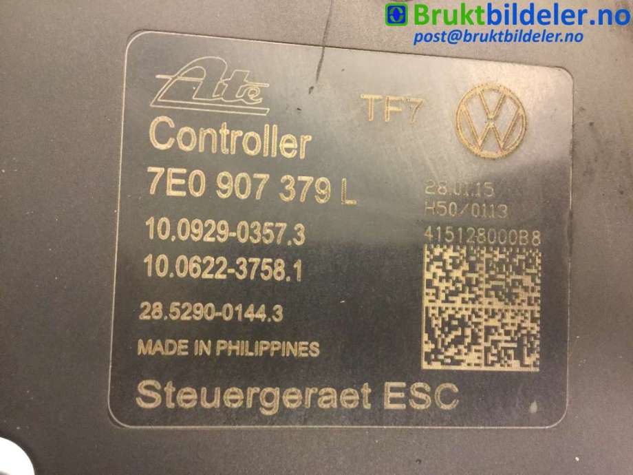 ABS sentral til VW Transporter / Caravelle 2009-2015 (Fase 2) (T5) (T5) (VOLKSWAGEN|7E0 907 379 L|10.0212-1012.4|7E0 614 517 J)
