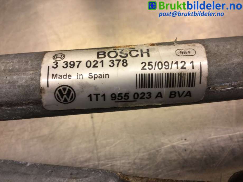 Viskeroverføring til VW Caddy 2010-2015 (Type III, Fase 2)  (VOLKSWAGEN|1T1 955 023 A|3 397 021 378|)