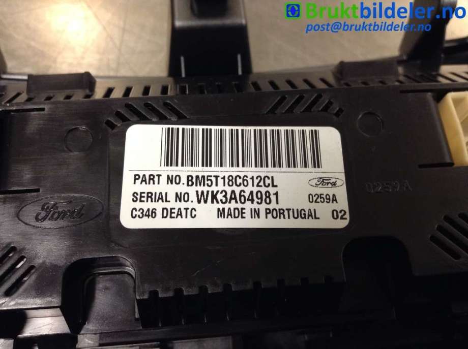 Varmeapparat betjening til Ford Focus 2011-2014 (Type III, Fase 1)  (FORD|BM5T-18C612-CL|WK3A64981|)