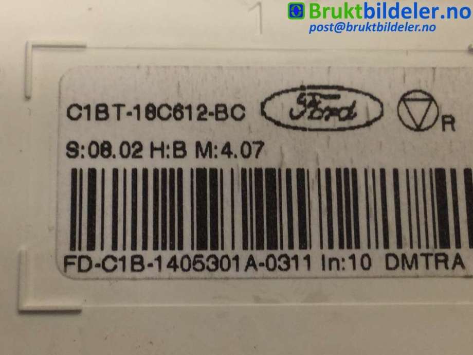 Varmeapparat betjening til Ford Fiesta 2013-2017 (Type VI, Fase 2)  (FORD|C1BT-18C612-BC|)