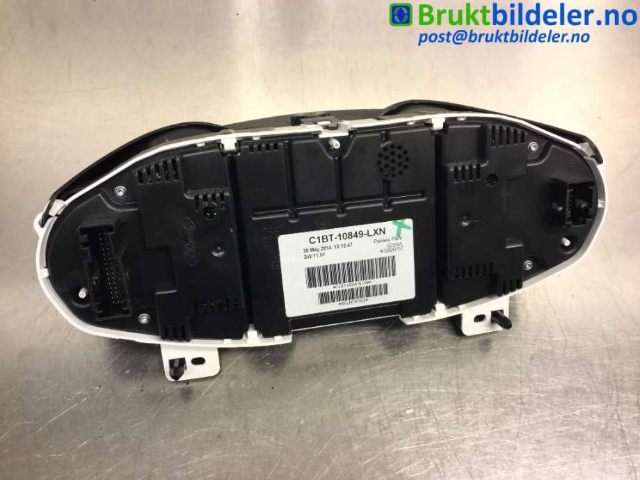 Instrumentpanel til Ford Fiesta 2013-2017 (Type VI, Fase 2)  (FORD|C1BT-10849-LXN|)