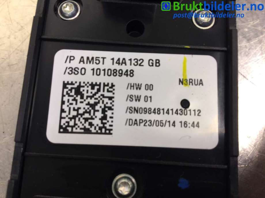 Bryter ruteheis til Ford Fiesta 2013-2017 (Type VI, Fase 2) (FORD|AM5T-14A132-GB|)