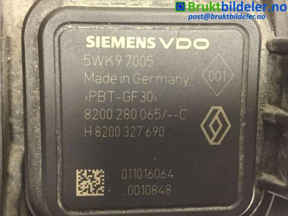 Luftmengde/luftmassemåler til Suzuki Grand Vitara 2005-2015 (Type III)  (SUZUKI||5WK97005|8200280065/--C)