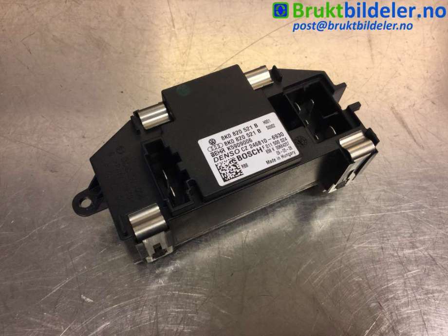 Varmeapparat motstand til Audi A4 2007-2014 (Type IV) (B8) (B8) (AUDI|8K0 820 521 B|F 011 500 024|CZ 246810-6930)