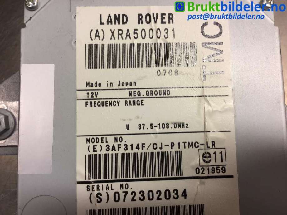 Bilstereo diverse til Land Rover Discovery 2005-2009 (Type III)  (LAND-ROVER|XRA500031|)