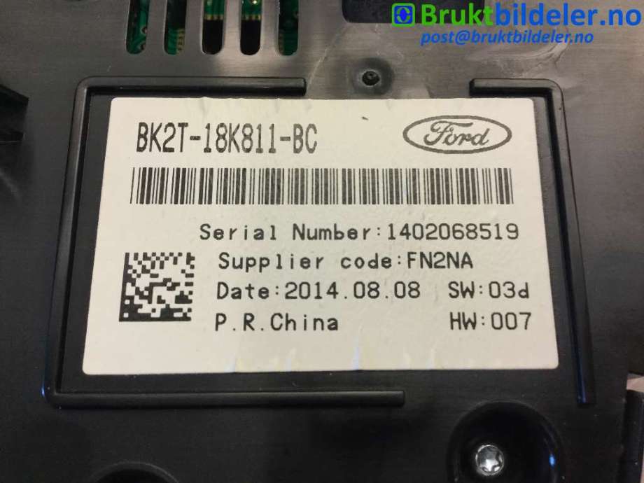Bilstereo diverse til Ford Transit Connect 2013-2018 Type II, Fase 1  (FORD|BK2T-18K811-BC|)