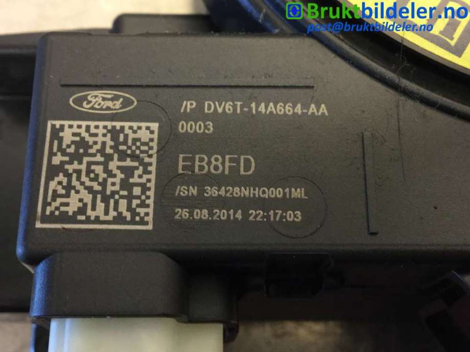 Airbag slepering til Ford Transit Connect 2013-2018 Type II, Fase 1  (FORD|DV6T14A664AA|)