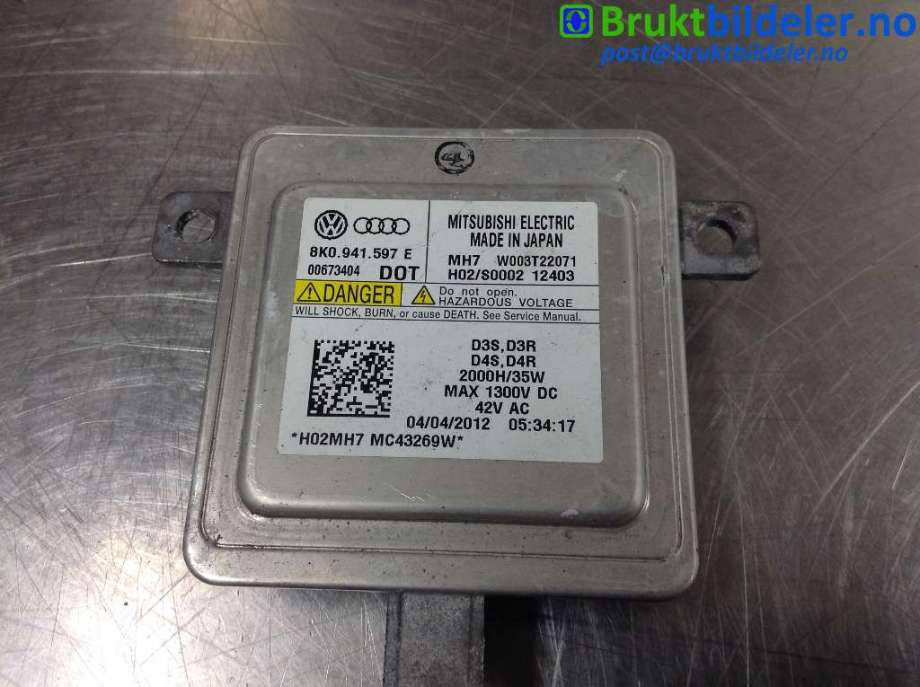 Styreenhet xenon/ballast til Audi A5 2007-2016 (Type I) (AUDI|8K0 941 597 E|W003T22071|)