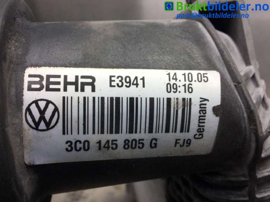 Intercooler til VW Passat 2005-2010 (B6) (B6) (VOLKSWAGEN|3C0145805G|)
