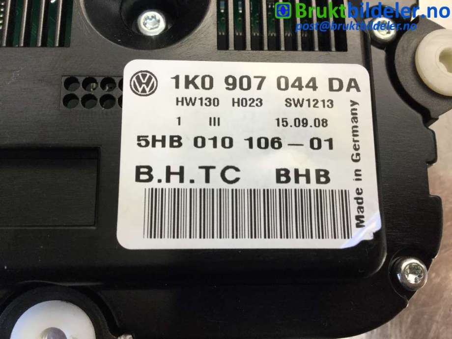 Varmeapparat betjening til VW Tiguan 2007-2011 (Type I, Fase 1)  (VOLKSWAGEN|1K0907044DA|5HB010106|)