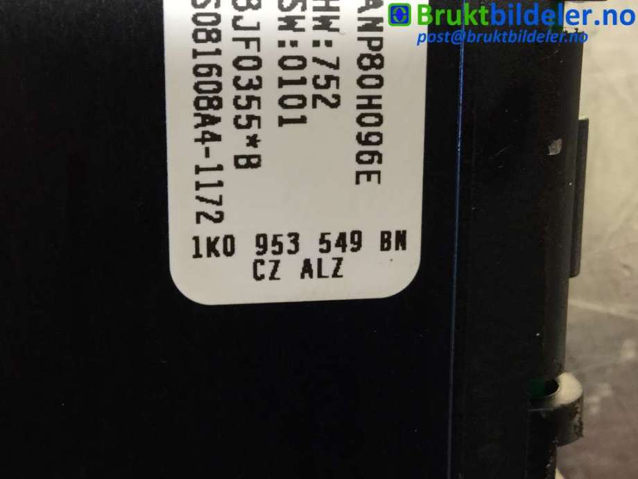 Styreenhet diverse til VW Tiguan 2007-2011 (Type I, Fase 1)  (VOLKSWAGEN|1K0953549BN|)